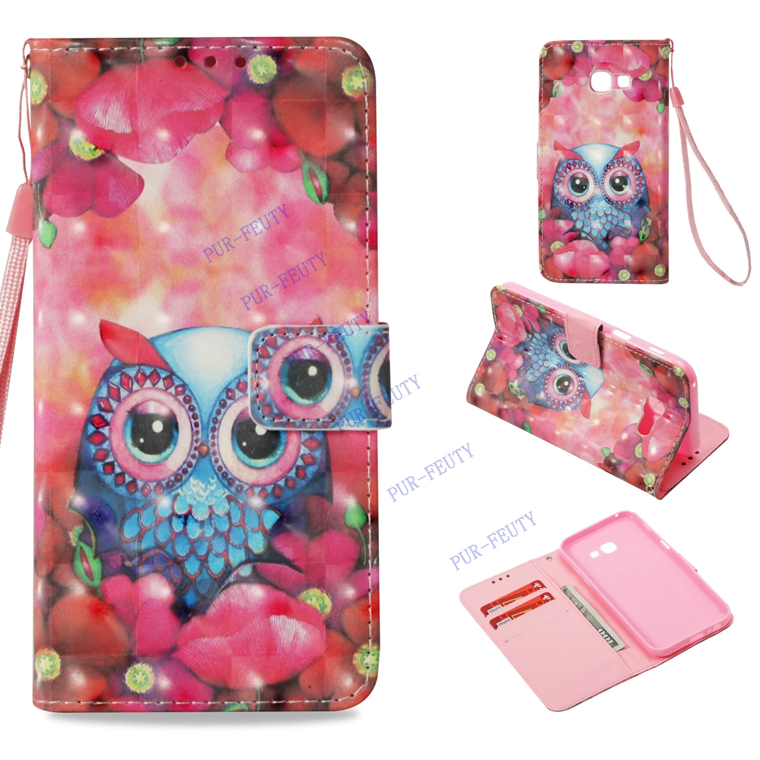

Flip Case for Samsung Galaxy A5 A 5 2017 SM A520 A520F A520F/DS SM-A520 SM-A520F SM-A520F/DS SM-A520Y Wallet Phone Leather Cover