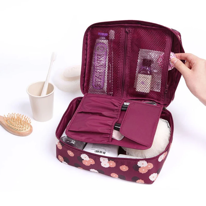 Модная женская сумка-косметичка в Оксфордском стиле, косметичка для косметики, органайзер для туалетных принадлежностей, сумка для хранения, сумка для путешествий