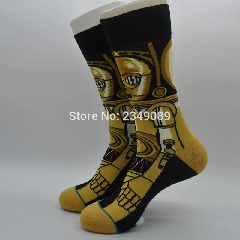 1 пара Звездных Войн США брендовые новые носки хлопок хит цвет странное будущее мужские носки Wo мужские носки скейтбордиста