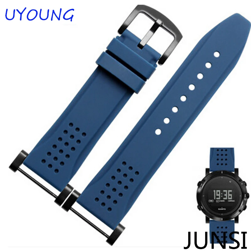 Cinturino In Gomma Siliconica 24Mm Per Cinturino Suunto Essential Per Cinturino Sportivo Suunto Core