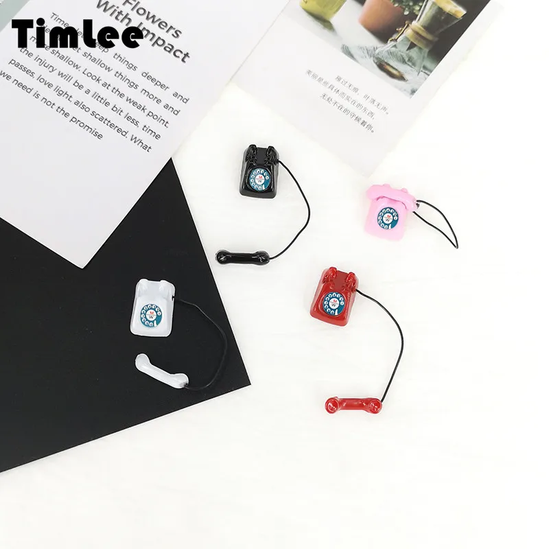 Timlee E221 شخصية الأصالة الهاتف سبائك انخفاض الأقراط لطيف الرجعية مجوهرات الأزياء الجملة قطعة واحدة