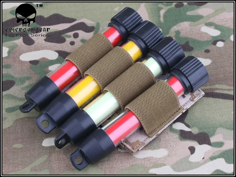 Emersongear Paintball Electronic Glow Stick Pouch B Modle Emerson Plus Meshbelt Utility Military Pouch Gear EM6060 Multicam