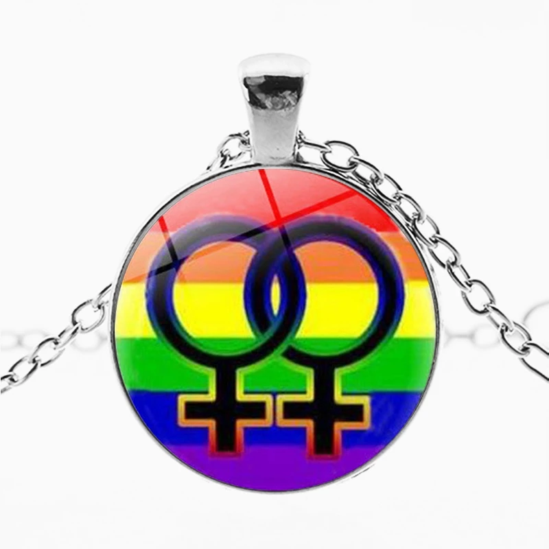 Радужная Бесконечная любовь завоевывает сердце GLBT для лесбиянок геев Прайд бисексуалов транссексуалов мужские ЛГБТ ожерелья ювелирные изделия - Окраска металла: 23