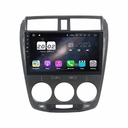 1024*600 HD 10,1 "4 ядра Android 8,1 Car Audio DVD плеер для Honda CITY 2006-2013 с радио, GPS, WiFi Bluetooth зеркальная поверхность подключение USB