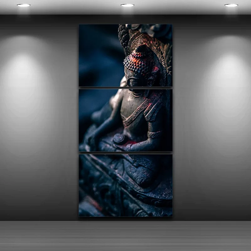 

Buddha Statue Spray Oil Painting Decoration Artistic Printed Drawing on Canvas Printed Home Decor Framed wall art picture TP0033