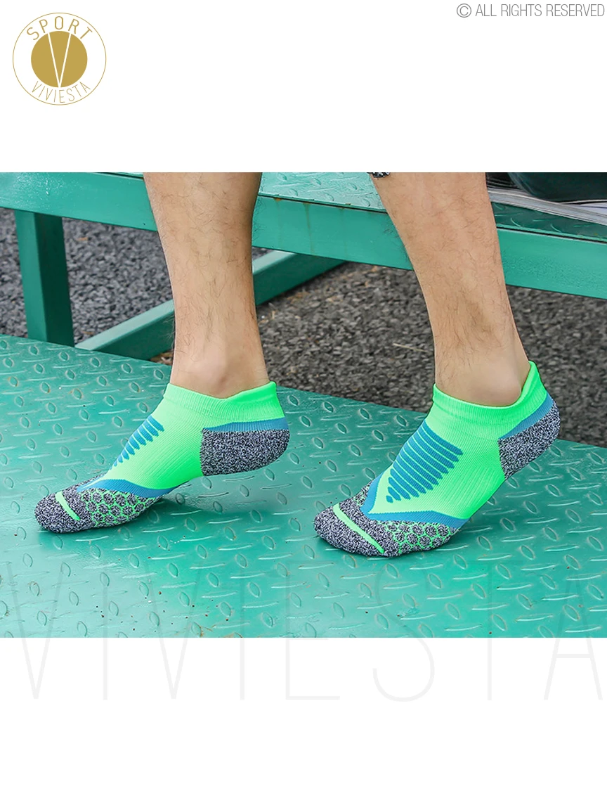Neon No-Show мягкие спортивные носки для мужчин тренажерный зал тренировки Баскетбол Бег функциональные технические подходят сухой ножной браслет короткие носки