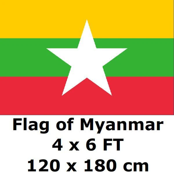 ミャンマー旗 4x6ft 100 D ポリエステルビルマ Burman ビルマフラグとバナー国旗国バナー Myanmar Flag National Flagflags And Banners Aliexpress