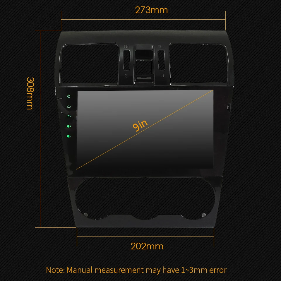 Sale 9" IPS Octa Core 4G Android 8.1 4GB RAM 64GB ROM RDS Car DVD Multimedia Player Radio Stereo For Subaru Forester XV WRX 2013-2018 6