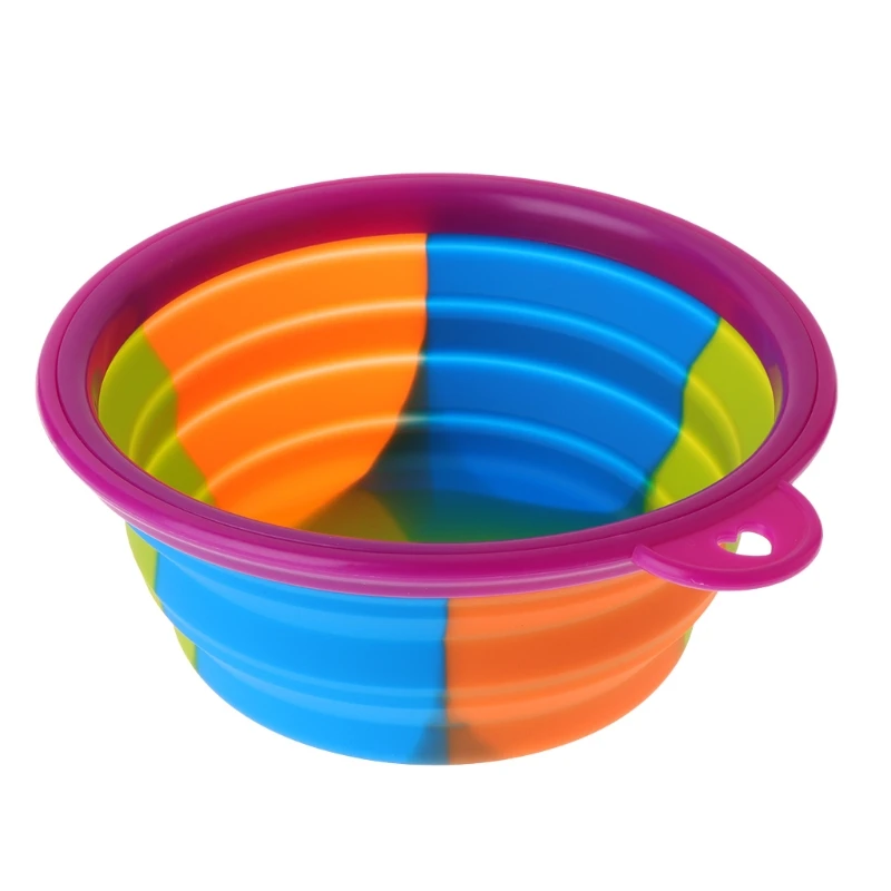 Pet чаша камуфляж красочный Фидер для кормления еда вода собака кошка хранение, силикон