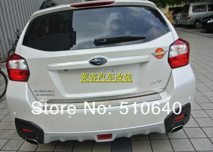 Rear Bumper Protector Threshold Door Sill Plate Trim For Subaru XV Impreza Hatchback 2012 2013 bh |