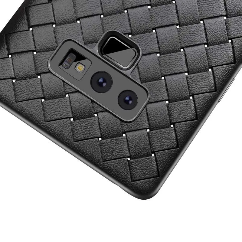Для Samsung Galaxy S8 S9 Plus J2 J5 J7 2016 J6 J8 A8 2018 Note 8 9 сетчатый тканый узор мягкий ТПУ ультра