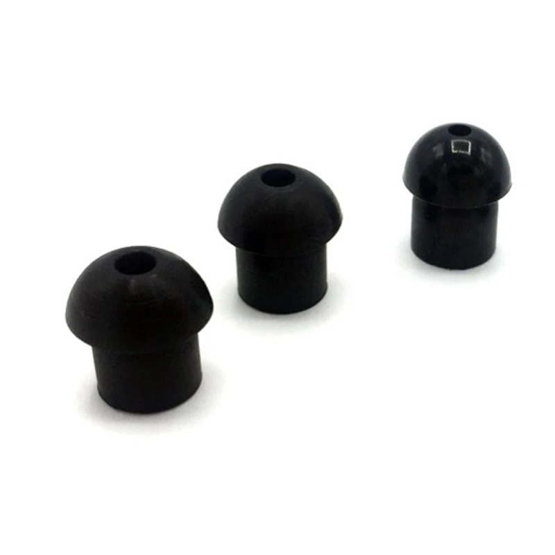 

10 X Silicone In-Ear Earbuds For Radio Earpiece Silicone Mushroom Eartip Ear Bud Black