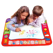 2018 Children New Aqua Doodle Children s Drawing Toys Mat 80cmx60cm Magic Pen Educational Toy 1