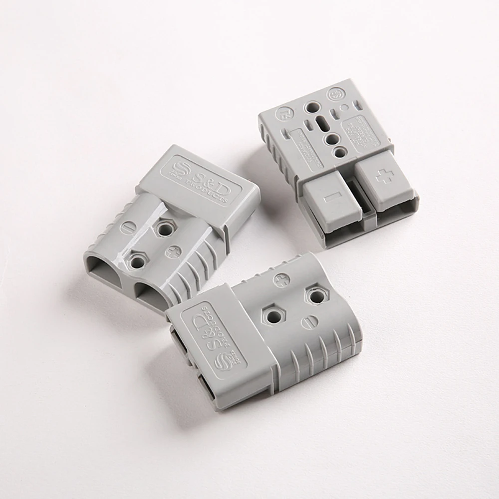 

175A 600V Battery System Charging Plug Power Connector Plug 1pc Plug+2pc Contacts Two Pole Double pole Solar Caravan Boats pole