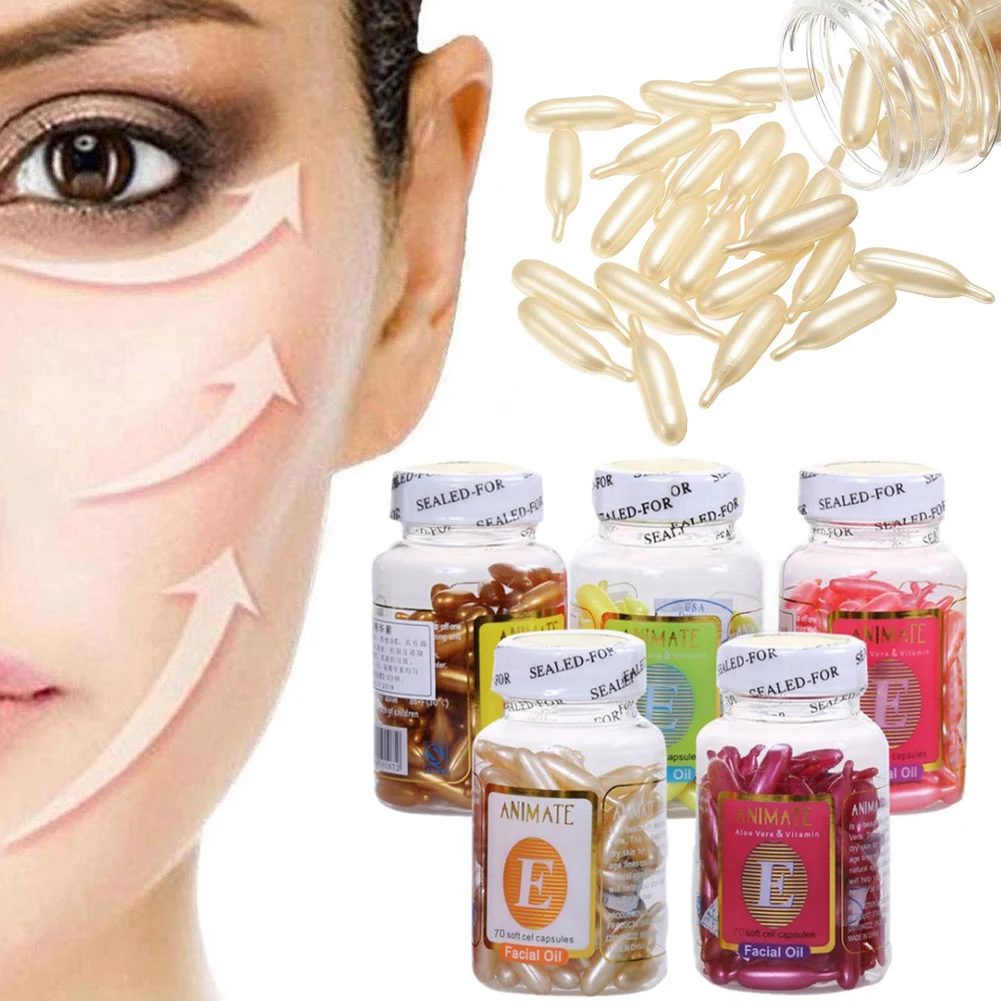 

6 Types Vitamin E Extract Face Cream Anti Wrinkle Whitening Cream Anti Aging Moisturizing Essence Wrinkle Remove Skin Repair