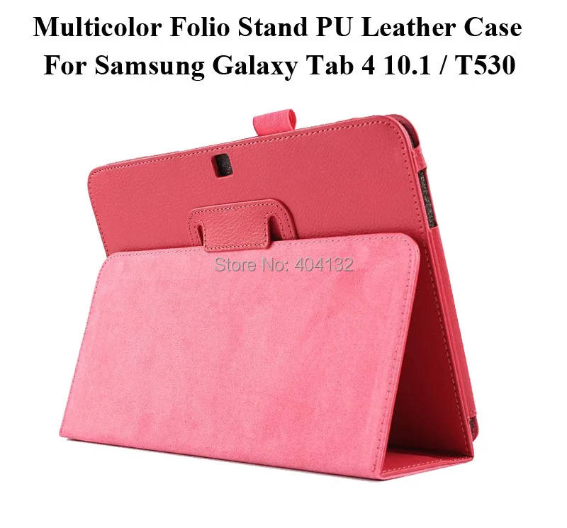 100 шт./лот для samsung Galaxy Tab 4 10,1 крышка Folio Stand кожаный чехол для samsung T530 T531 T535