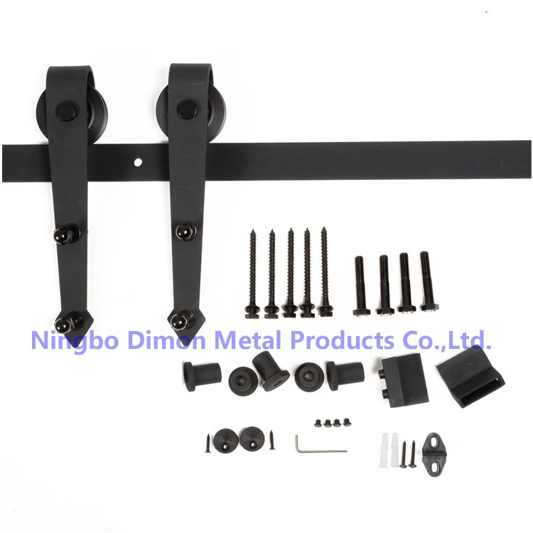 

Dimon Customized America Style Sliding Wooden Door Hardware With Damper Kits DM-SDU 7204 With Soft Closing