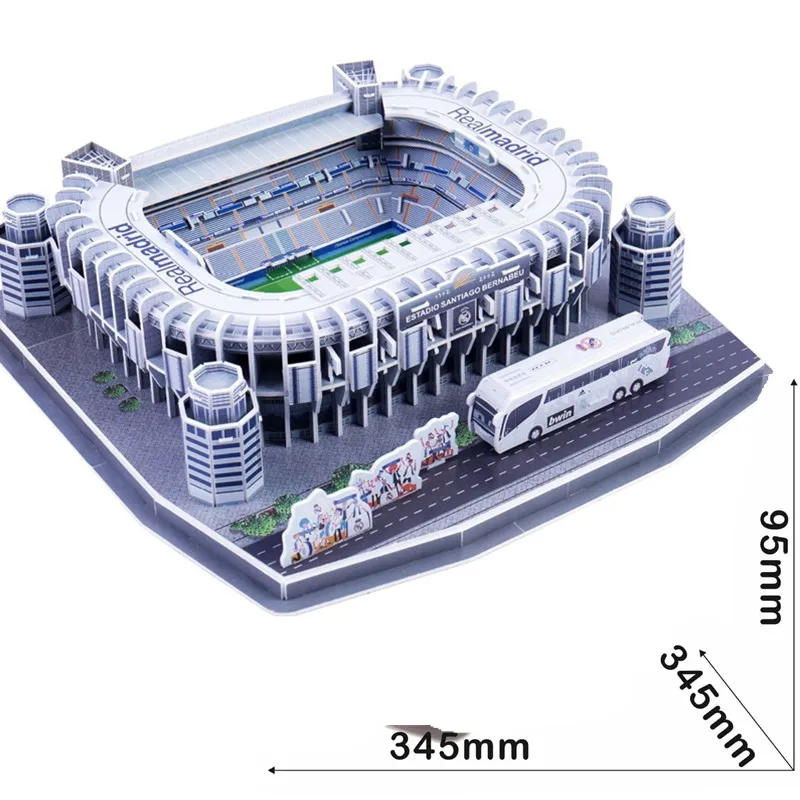 Детская игрушка Классический DIY головоломки архитектура Сантьяго футбол стадионы клуб модели игрушек наборы для ухода за кожей строительн