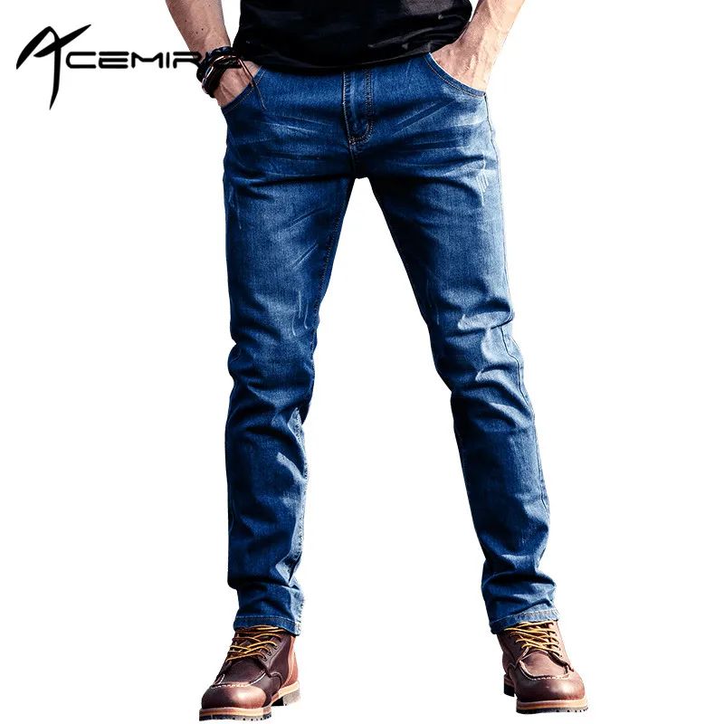 ACEMIRIZ 2017 Spring Autumn High Quality Brand Jeans Men Elastic Male