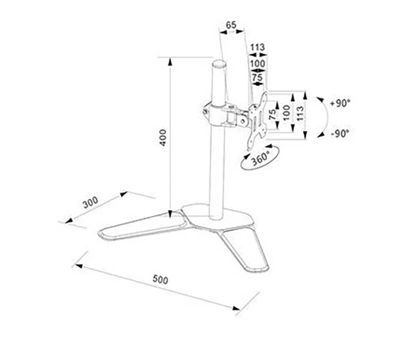 LCD LED  Ʈ 귡Ŷ, MD6501 Ǯ  360    Ȧ, ũž ĵ,   8kg ε, 10 ġ-27 ġ