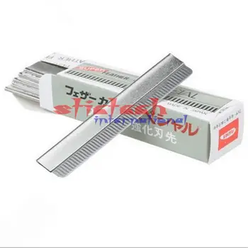 

by dhl 500 packs 10pcs/pack Eyebrow Trimmer Blades Eyebrow Cutter Equipment Super Feather Cut Special Platinum Coated Edge Razor