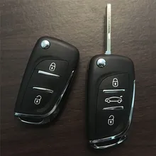 AUTEWODE модифицированный ремонт удаленный корпус ключа для Peugeot 306 407 807 partner remote CE0523 HU83 Blade entrip Fob чехол с рифленой