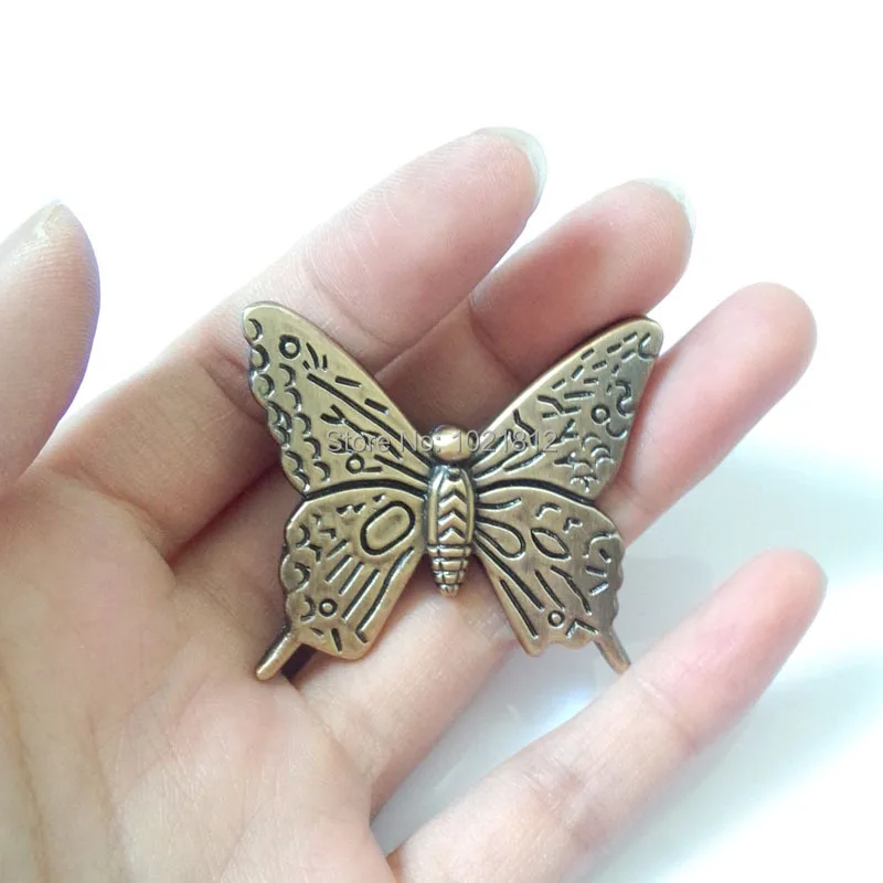 10pcs Antique Bronze Butterfly Cabinet Handle Knob Drawer Pull