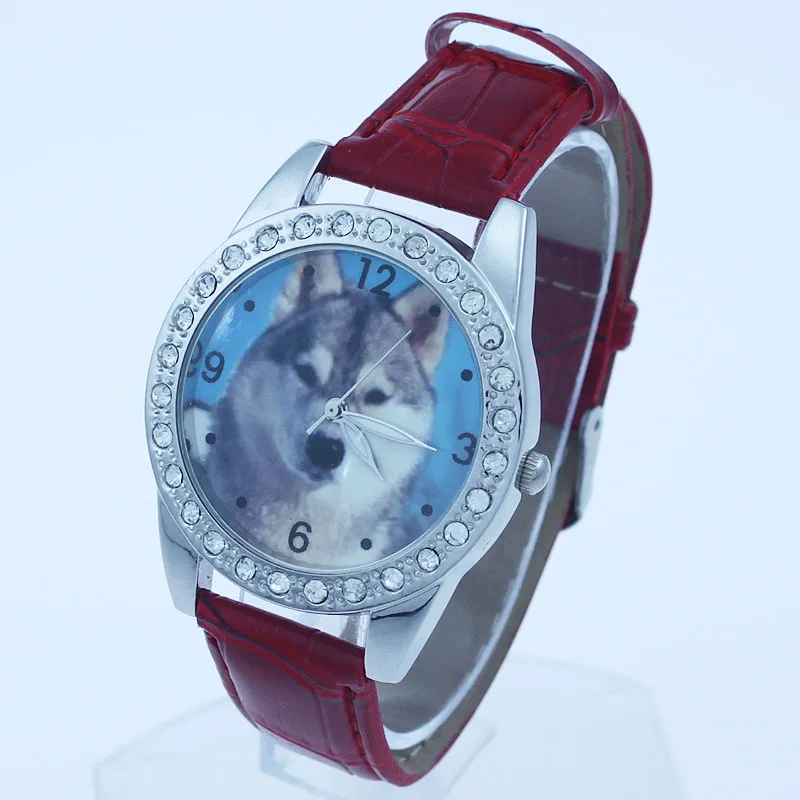 Часы наручные с кожаным ремешком и кристаллами L16|watch brand|watch fwatch fashion |