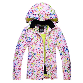 

Female Color Point Ski Jacket for Women Snowboard Jacket Waterproof Windproof Snow Wear Winter Thermal Coat for Women