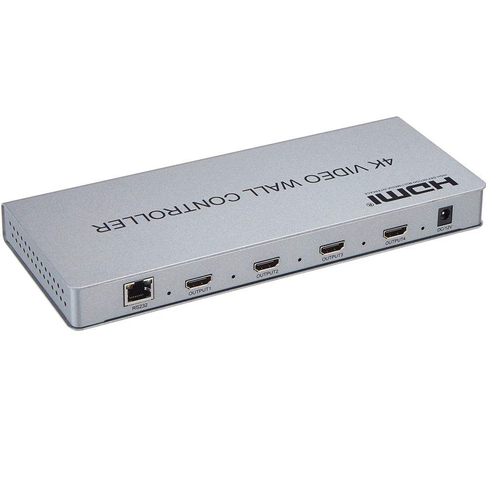Видео настенный контроллер 4K X 2K HDMI 1,4 видео настенный процессор DVI/HDMI в 4X HDMI выход с аудио и RS232 управления