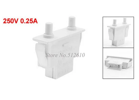 

250V 0.25A 3 Pins NO SPDT Momentary Switch for Hua Ling Refrigerator 5PCS