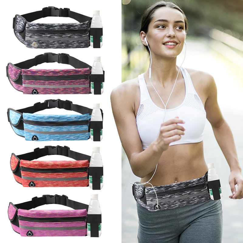 

QIUYIN Zipper Pouch Packs Long Belt Length Factory Fanny Pack for Women Men Waist Bag Colorful Unisex Waistbag Belt Bag