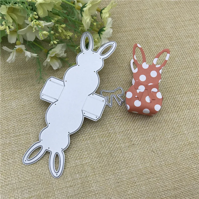 Rabbit Frame gate box Metal Cutting Diesscrapbooking Album Paper Card Craft Embossing Die Cuts