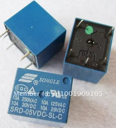 25 шт. DC12V электрический мини PCB тип реле питания SLA-12VDC-SL-A(T90) 5pin