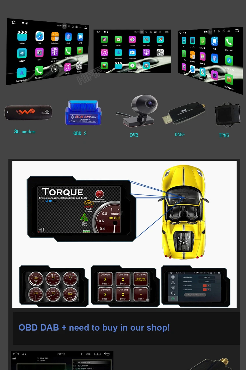 Clearance 7"Capacitive Touch Screen VW Touareg Android 7.1 DVD GPS Player Wifi 3G GPS Bluetooth Radio RDS USB IPOD Steering wheel Control 12