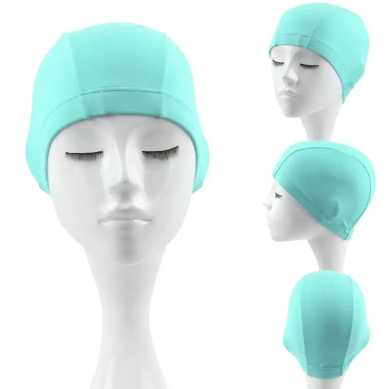 

2018 NEW Unisex Summer Beach Swimming Breathable High Elastic Swimming Cap Solid Pure Color Swim Hat