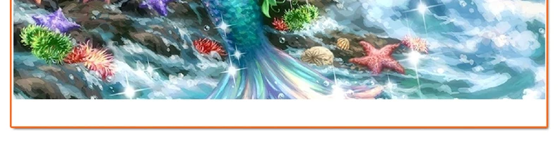 5d diamond painting mermaid fairy girl little princess full crystal handicraft canvas wall decor cross stitch beaded embroidery2061_06