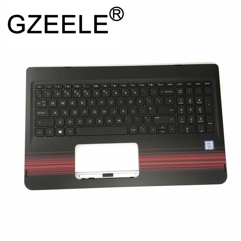Чехол GZEELE для hp Pavilion X360 15-BK 15T-BK 15-bk062sa 15-bk060sa KB с рамкой и подставкой для рук, верхний чехол, черный чехол