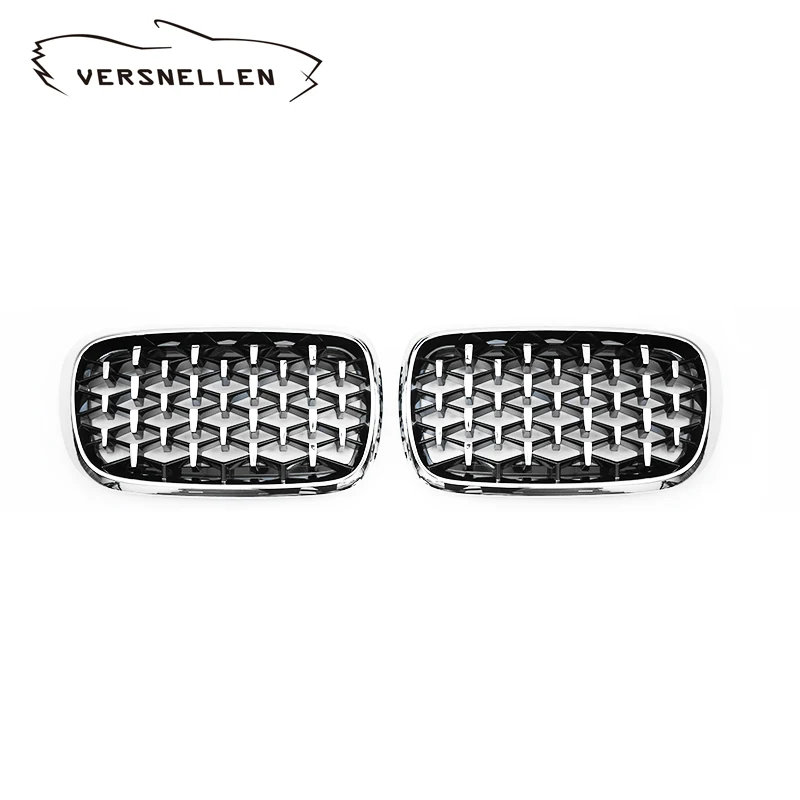 Новый Алмазный Стиль гриль для BMW X5 F15 X6 F16 2015 2016 гоночные грили Передняя ножная