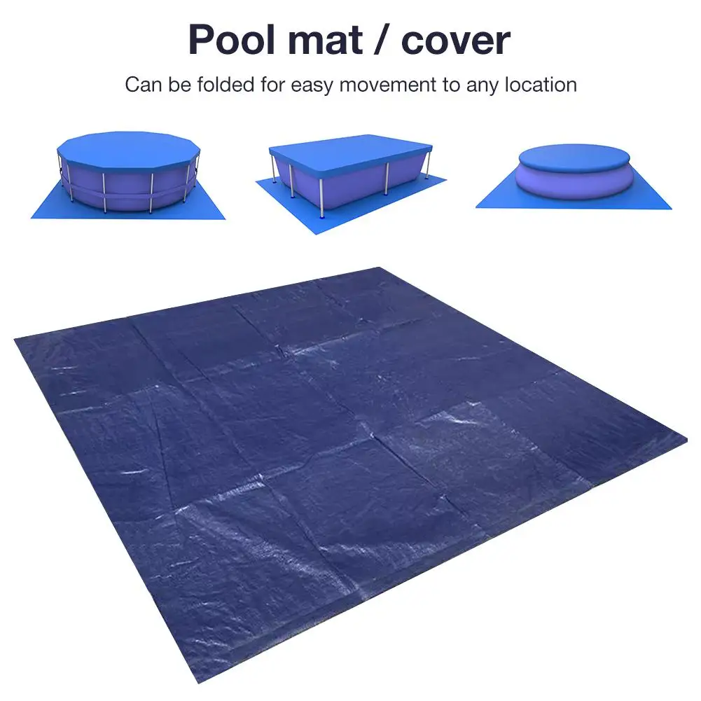 Высококачественный долговечный бассейн наземная ткань Защитный чехол коврик квадратный бассейн прокладка аксессуары для бассейна