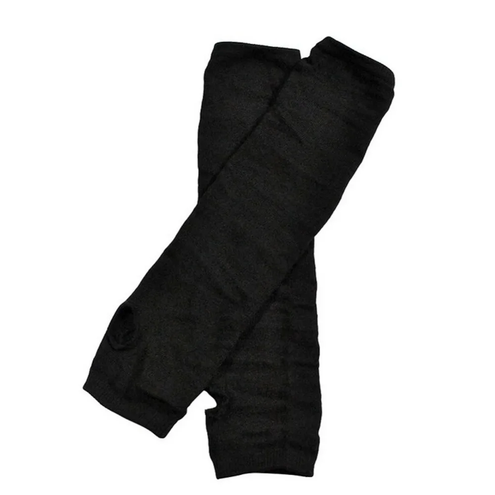 

Unisex Warm Arm Mitten Long Sleeve Knitted Gloves Half Fingerless Wrist Cover Glove