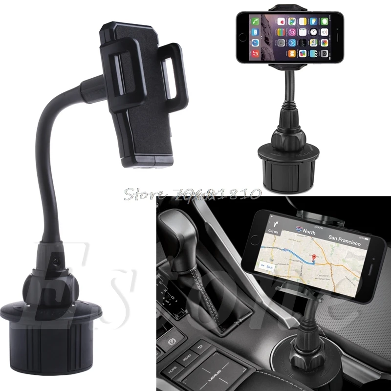 

Universal Cup Holder Car Mount For GPS Smart Phone For iPhone For Samsung For LG Cell Phone Z09 Drop ship