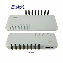 Gateway Original DBL GoIP, 8 puertos gsm/voip sip gateway/IP GSM Gateway/ GoIP8 pasarela VoIP GSM, compatible con SIP/H.323, promoción de ventas