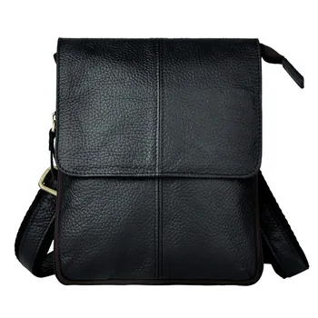 

Real Leather Male Multifunction Design One Shoulder Messenger bag fashion Satchel Crossbody Bag 8" Pad Waist Belt bag 8713-b