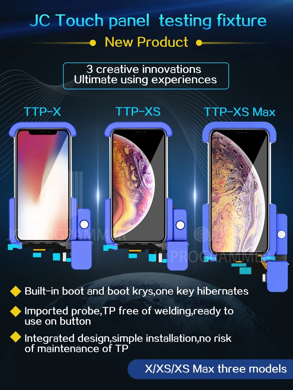 Оригинальный стеллаж JC iPhone X /XS /XSMax для испытаний без сварки ЖК экран сенсорный