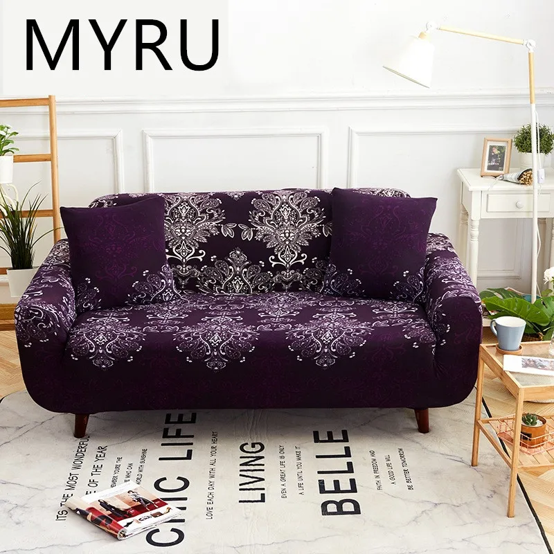 Classic Floral   Sofa Slipcovers Tight Wrap All-inclusive Slip-resistant Elastic Cubre Sofa Towel Corner Sofa Cover Couch Cover