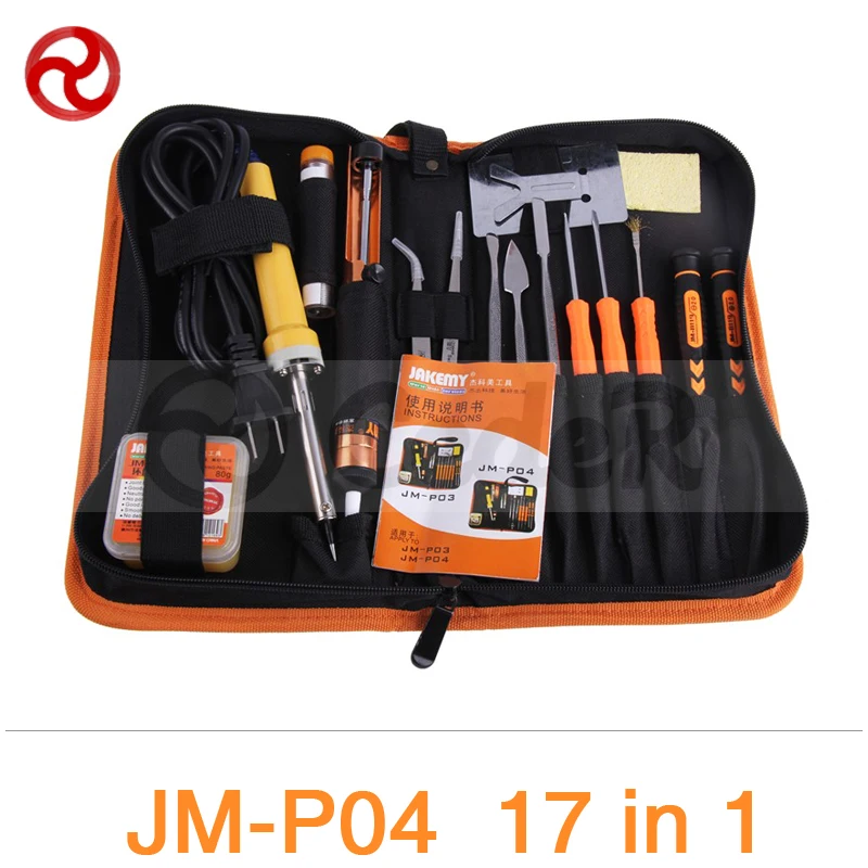 

JAKEMY 23 in 1 Primary Welding Tool Set Smartphone Laptop Computer Precision Electronic Soldering Iron Soldering Aid Tool Kit