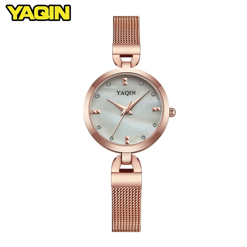 

YAQIN new fashion women quartz watch top brand stainless steel Women Watches luxury gold watch women Relogio Feminino