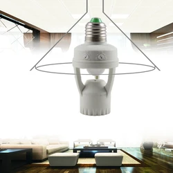 

AC 110-240V 60W PIR Induction Motion Sensor IR infrared Human E27 Plug Socket Switch Base Led Bulb Light Lamp Holder