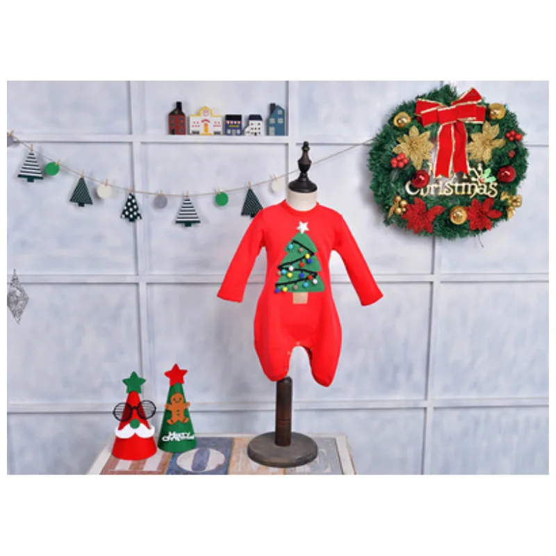 

Family Costumes Fleece X-mas Family Matching Clothes Dad Mom Baby Winter Christmas Long Sleeve T-shirt Outfit Children's Sweater